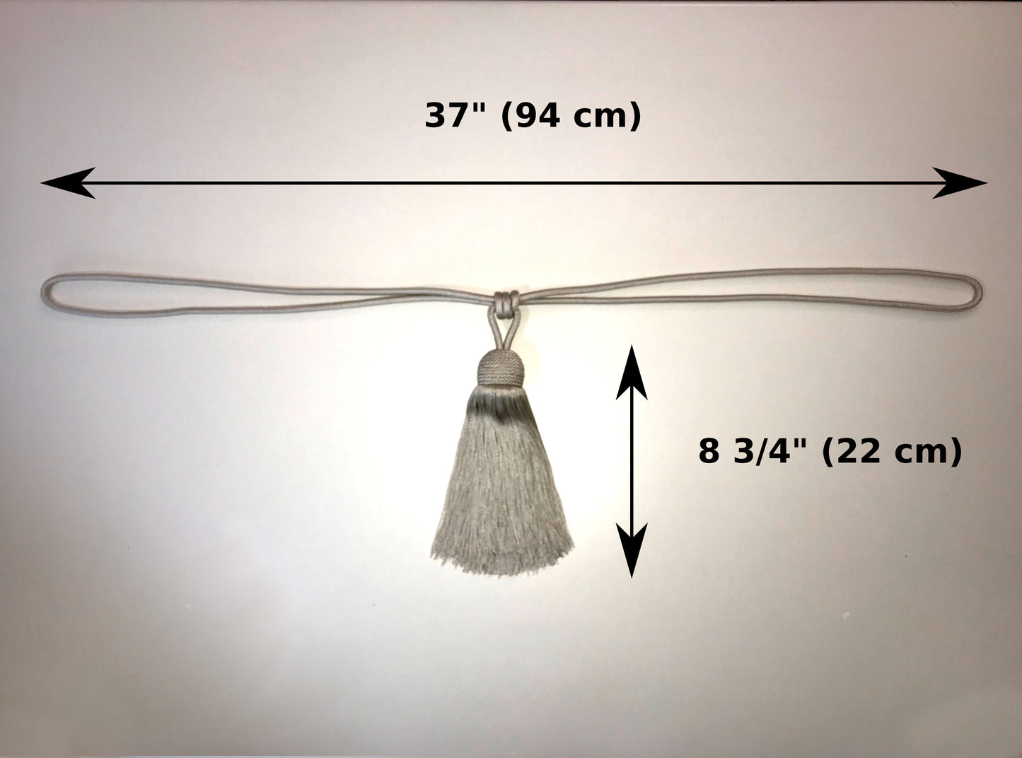 Curtain Tie-Backs with Large Tassel 23cm - Bordeaux Red | Made in Florence