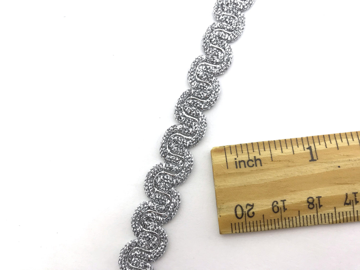 1 meter gold or silver sew-on trim 13mm. Fashion decoration for bags, shoes, belts, trousers, and sweaters.
