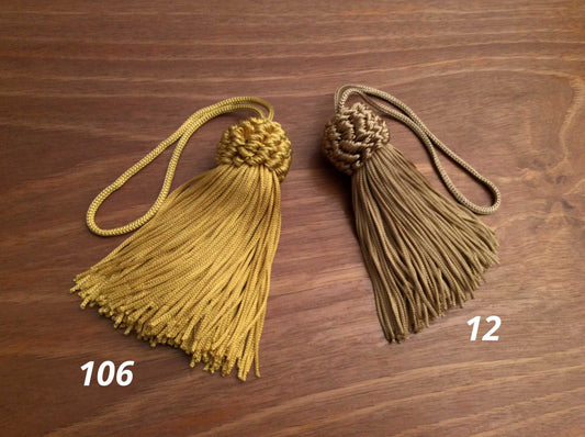 1 tassel, key fob, various colors Made in Florence