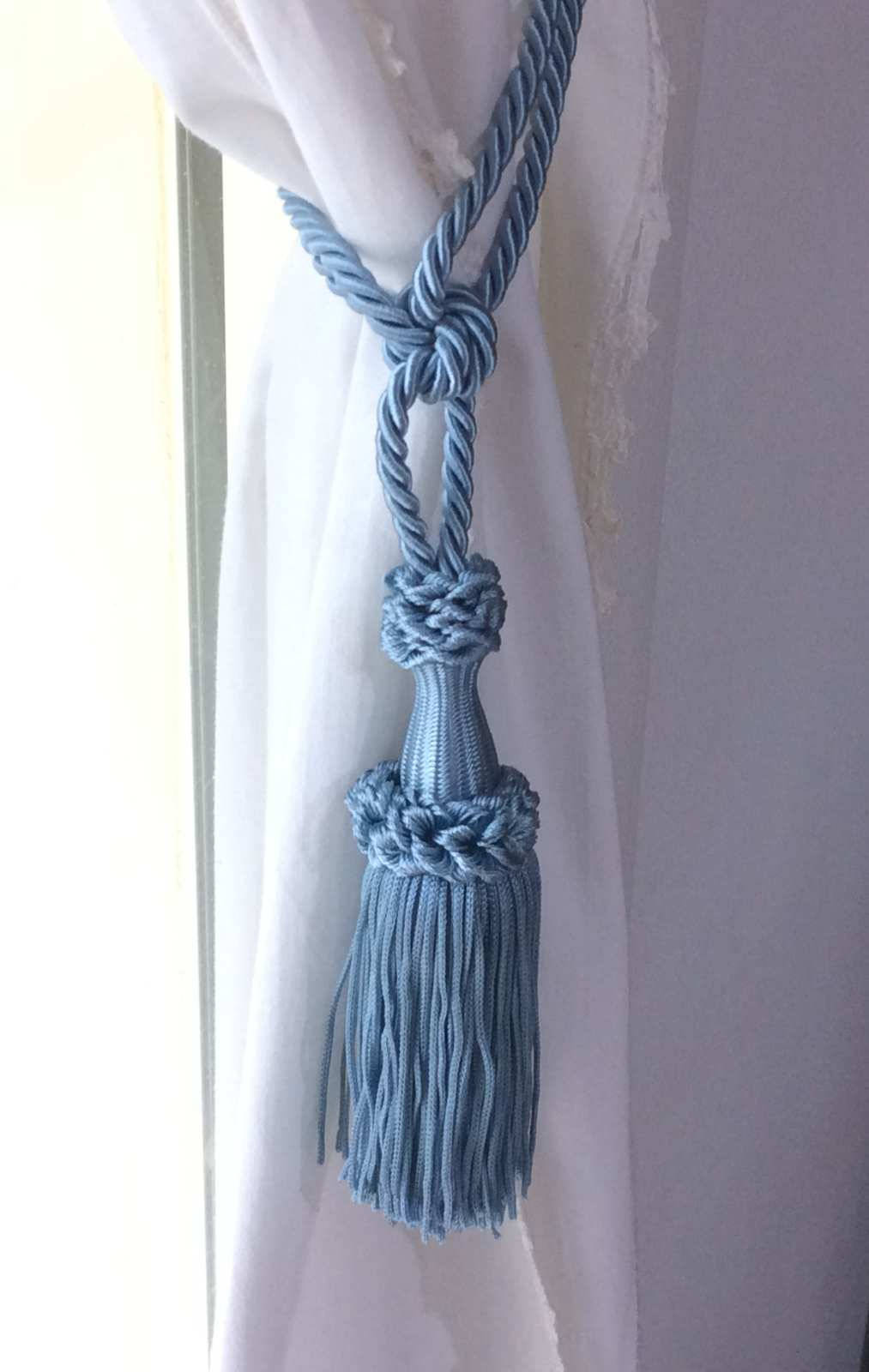 Curtain Tie Backs with 12cm Tassel - 4 Colors | Made in Florence