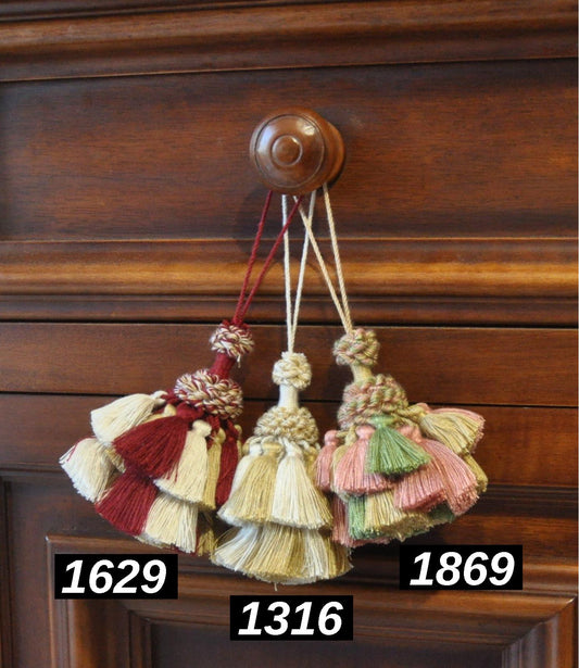 Handcrafted Ballerina Key Tassel - Florence, Italy. Ideal for antique furniture, curtains & drapes. Housewarming gift. 3 colors. Ships across EU.