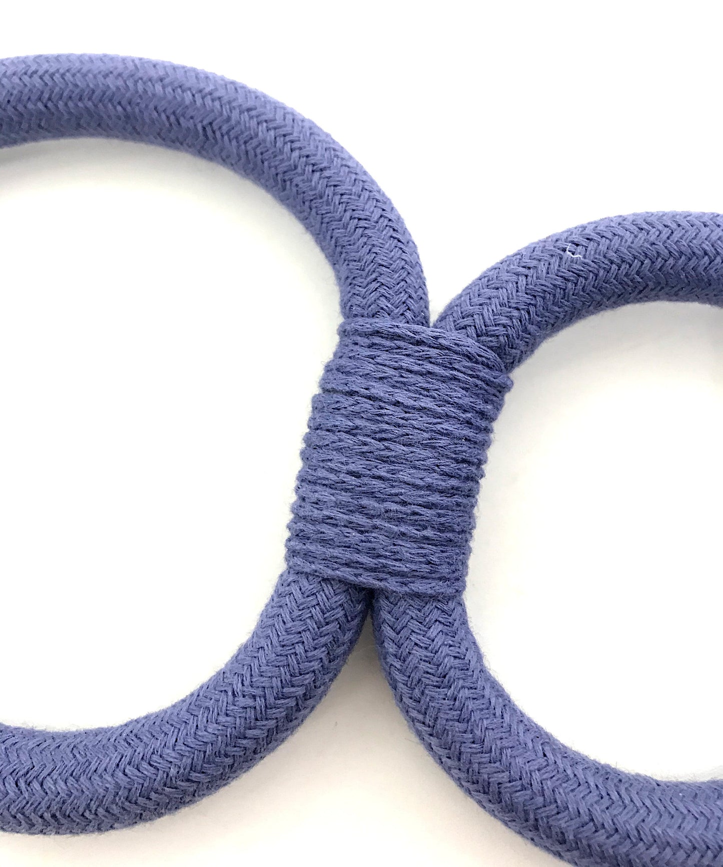 Light blue three-ring bracelet, elegant decoration for curtains drapes drapery made in Italy