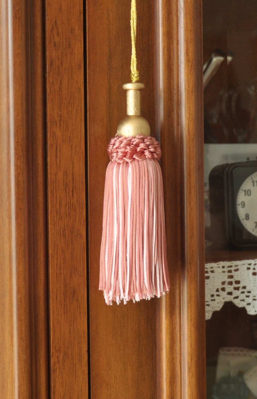 Bow Tassel Key Shabby Chic 15cm - Made in Florence