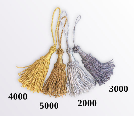 Lurex Key Tassel 15cm - Made in Italy