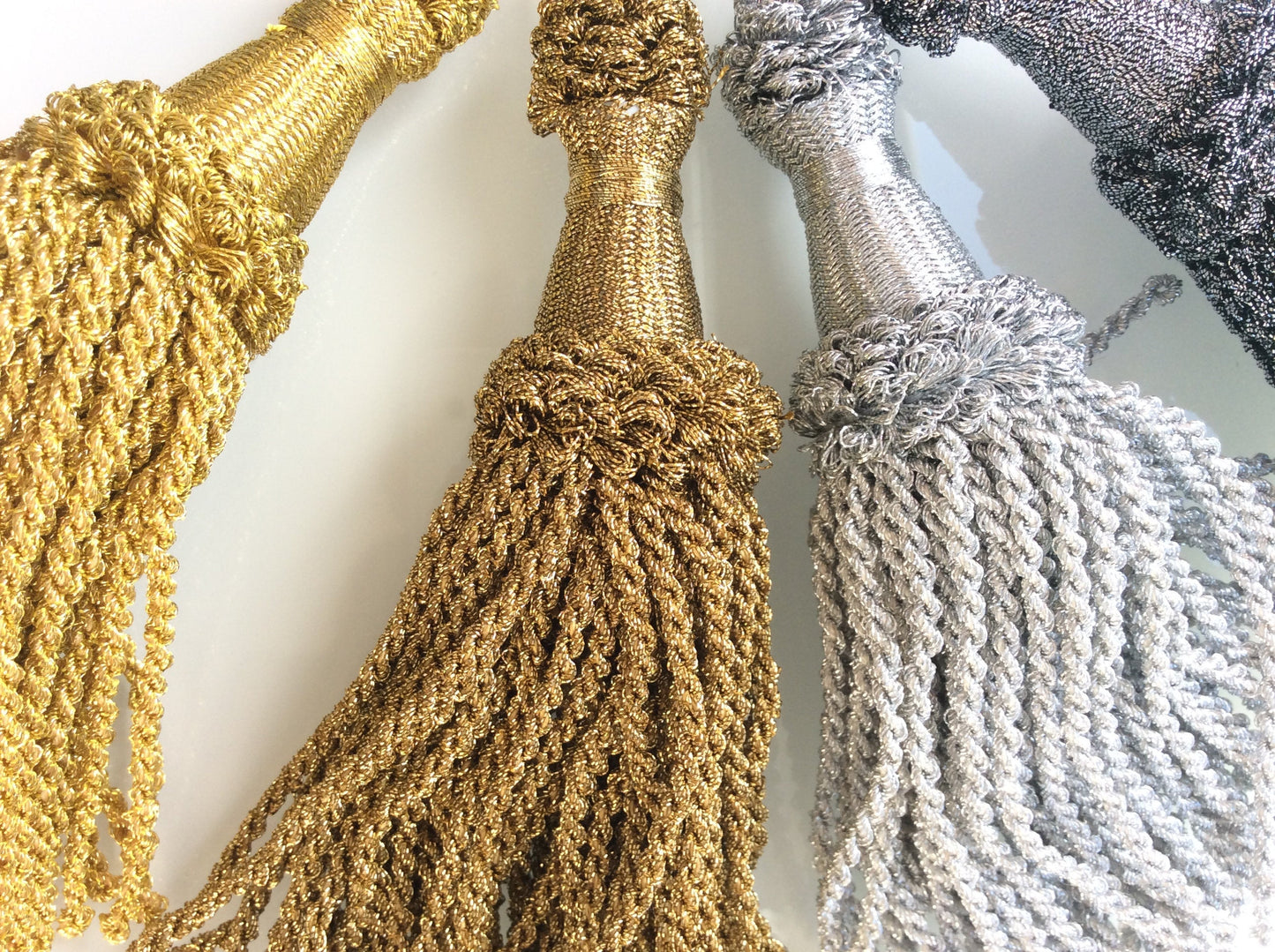 Lurex Key Tassel 15cm - Made in Italy