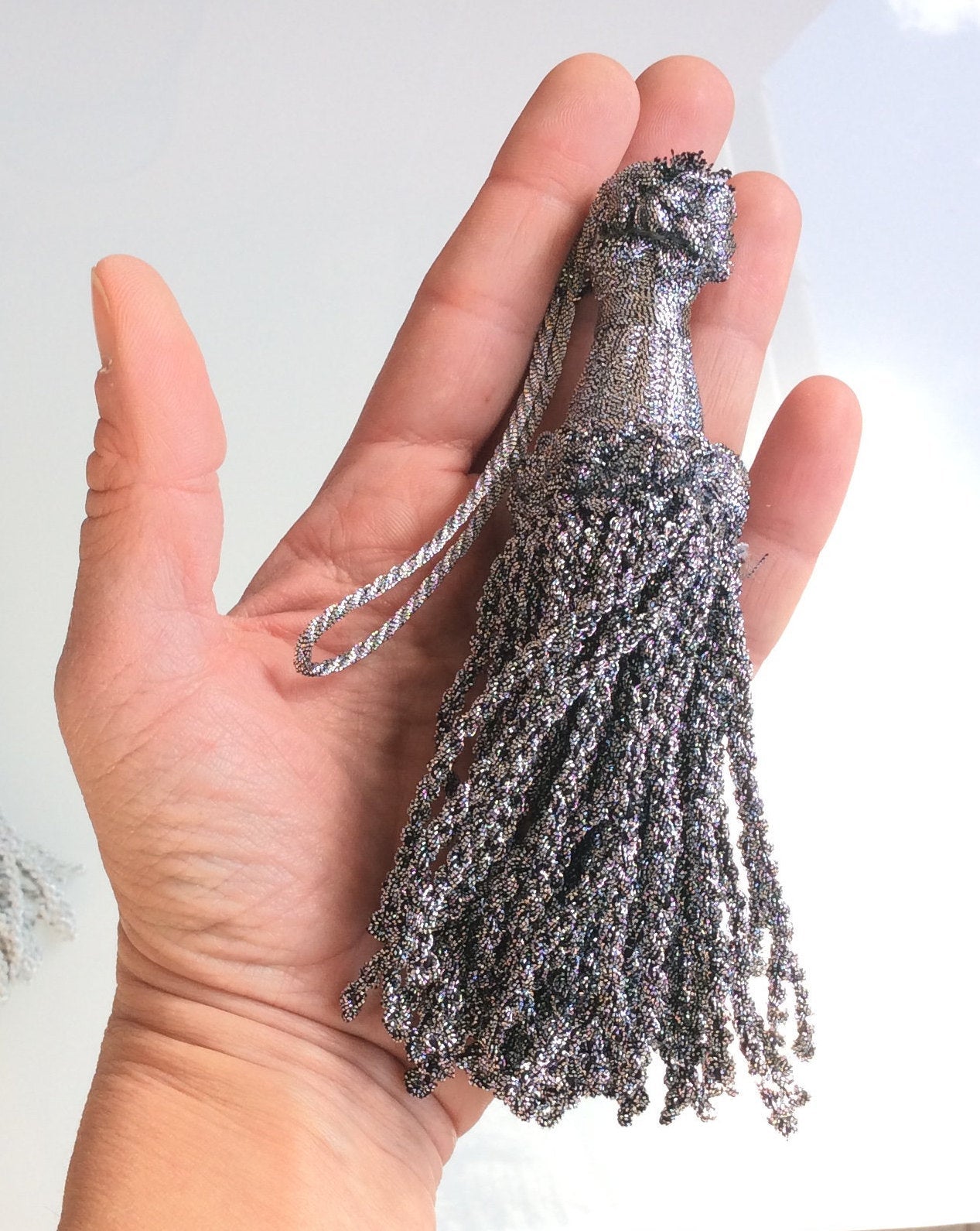 Lurex Key Tassel 15cm - Made in Italy