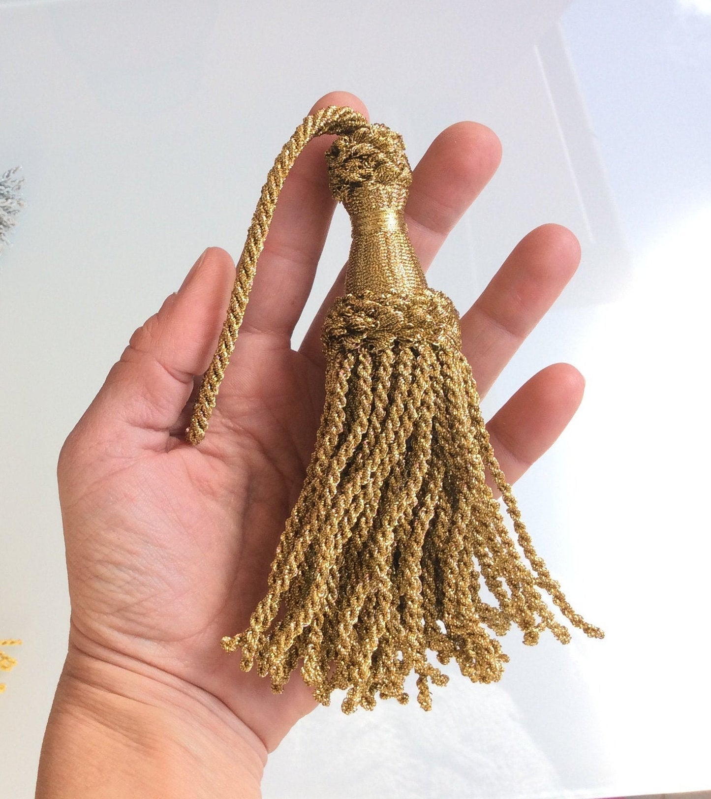 Lurex Key Tassel 15cm - Made in Italy