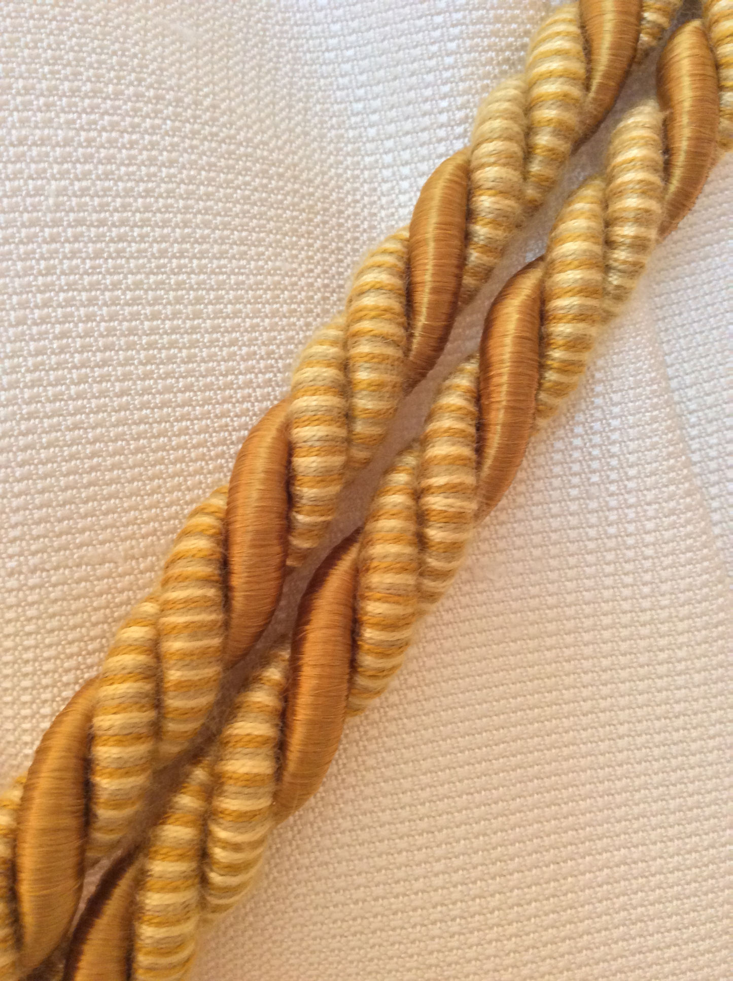 Superb large ivory color mix curtain tieback, luxury decoration for curtains draperies drapes made in Italy