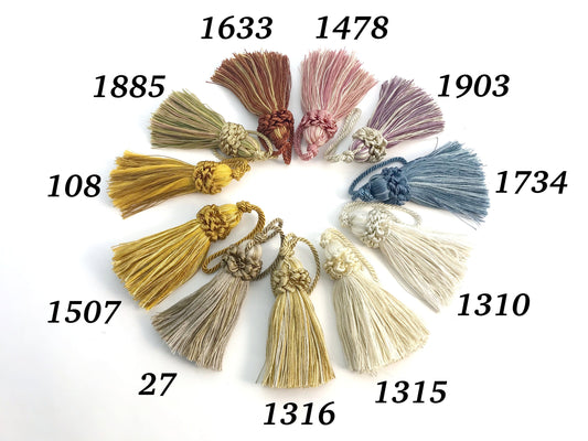 Vintage Key Bow Tassel 9cm - Made in Florence