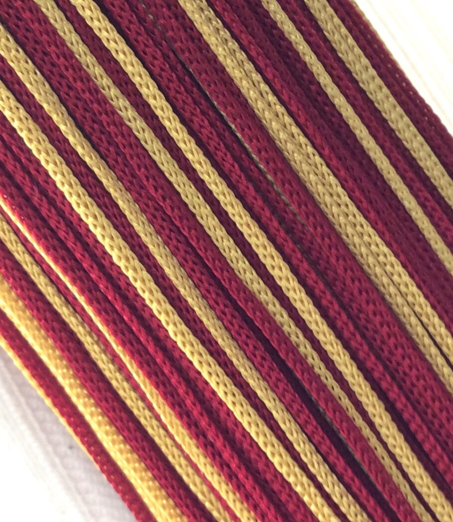Curtain Tie-Back with Large 20cm Tassel - Red Yellow Gold | Made in Florence