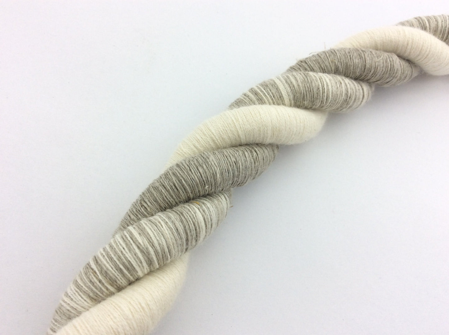 Linen and Cotton. A natural rope curtain tie-back, 25mm thick and 80cm long. Rustic, nautical, and shabby chic style, neutral for any decor.