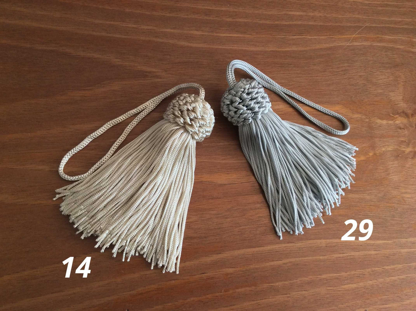 1 tassel, key fob, various colors Made in Florence