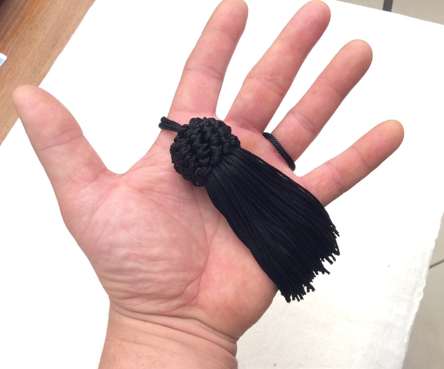 Black or Bordeaux Key Tassel 11cm - Made in Florence
