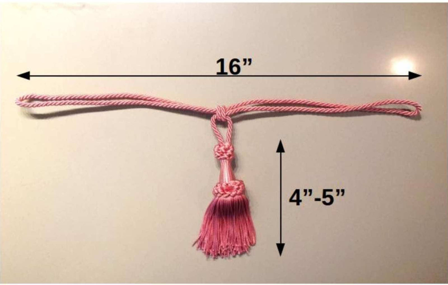 Curtain Tie Backs with 12cm Tassel - 4 Colors | Made in Florence