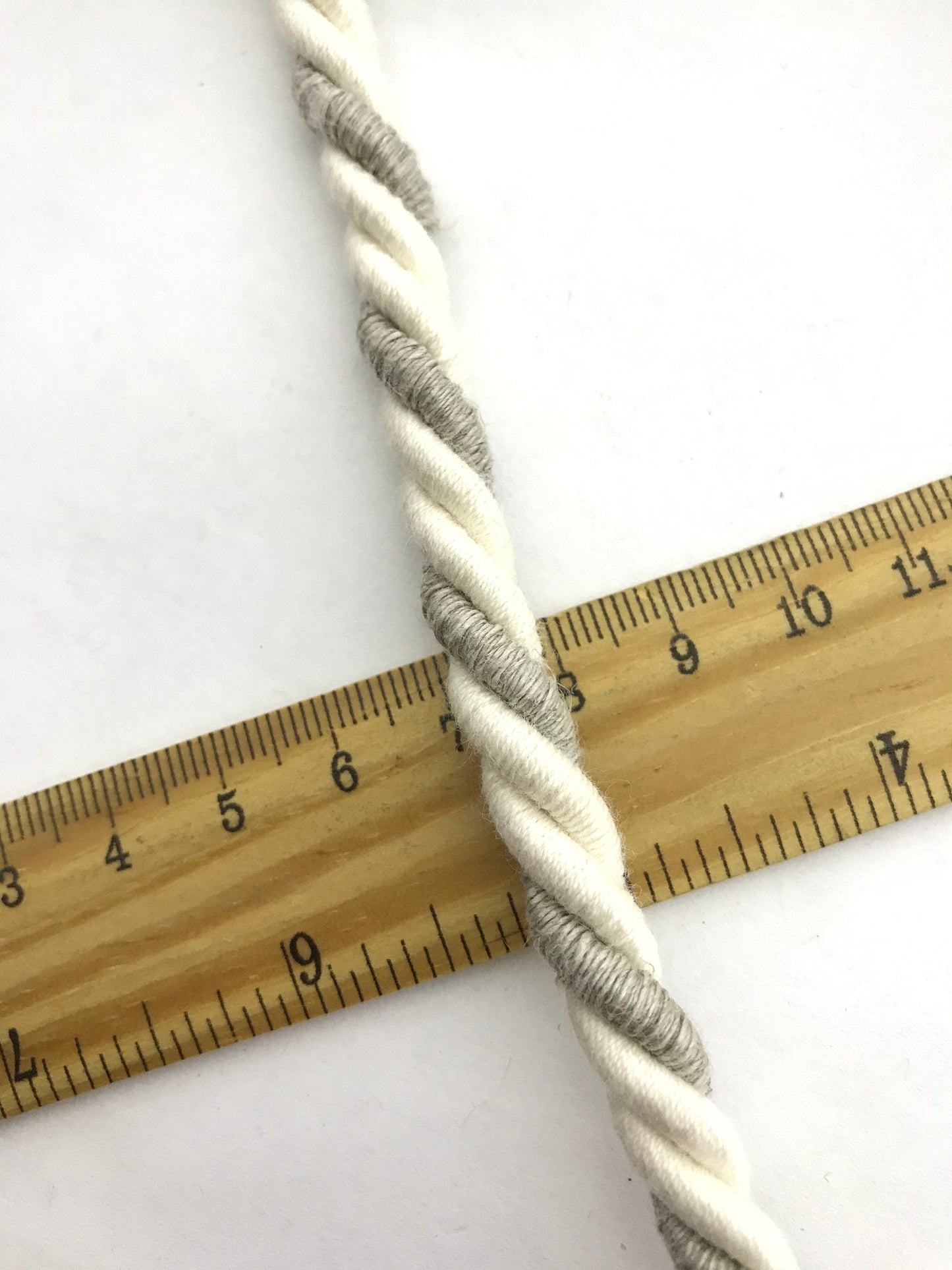 Superb large embrasse in natural linen and cotton, decoration for curtains drapes drapery made in Italy