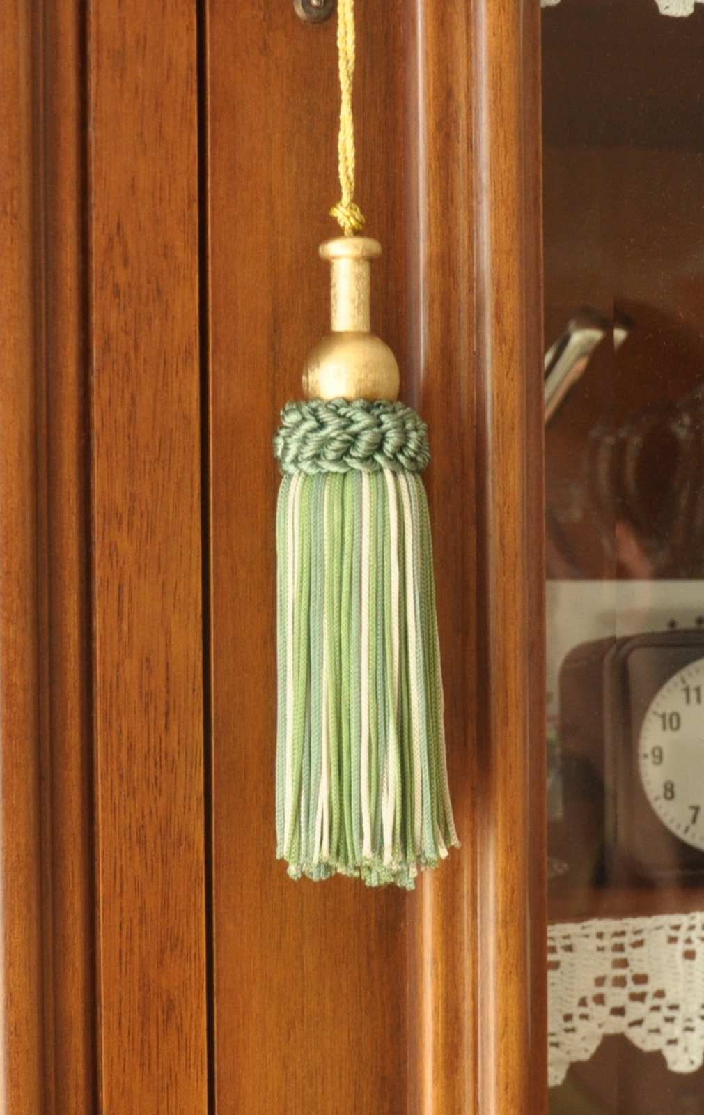 Bow Tassel Key Shabby Chic 15cm - Made in Florence
