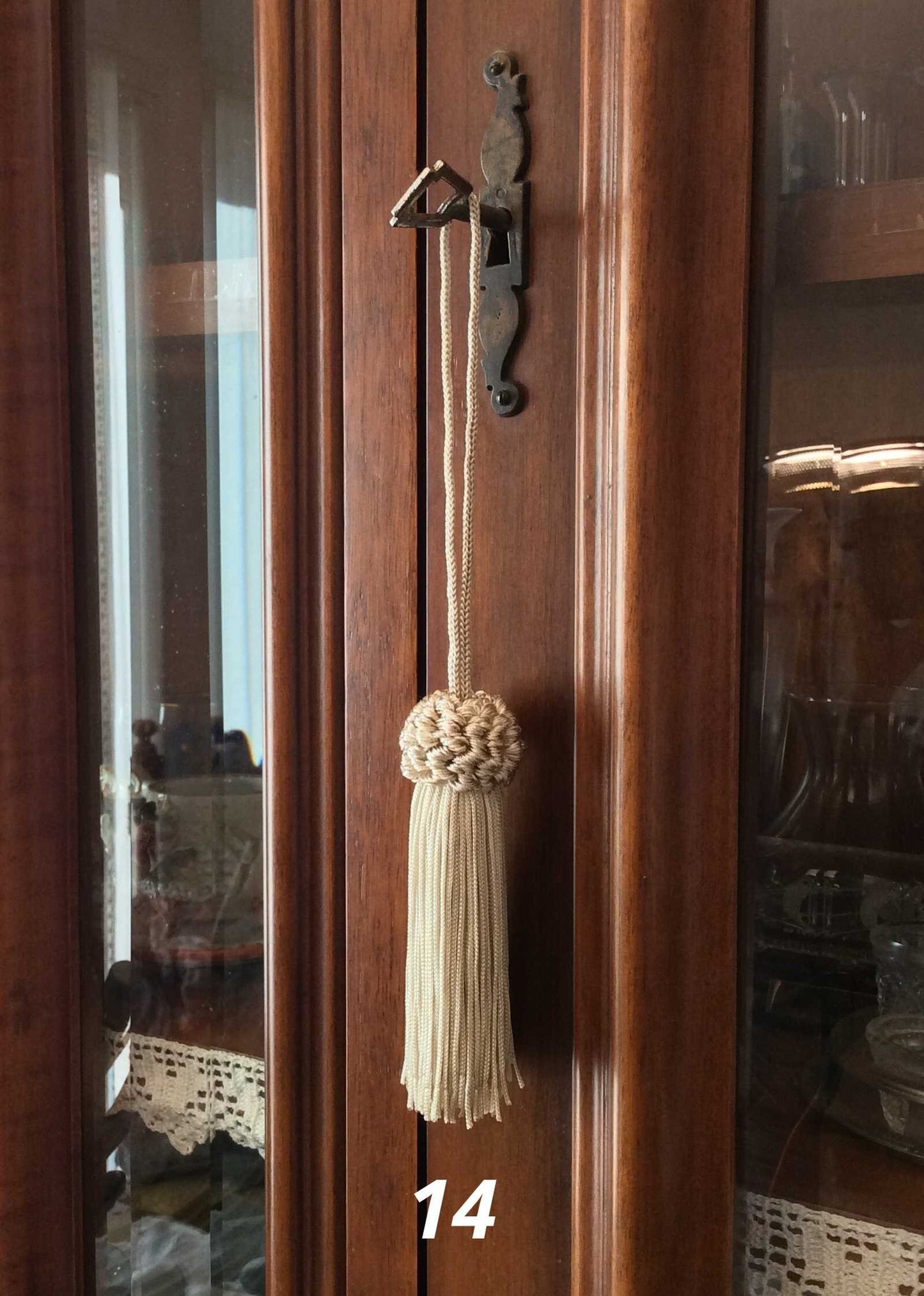 1 tassel, key fob, various colors Made in Florence